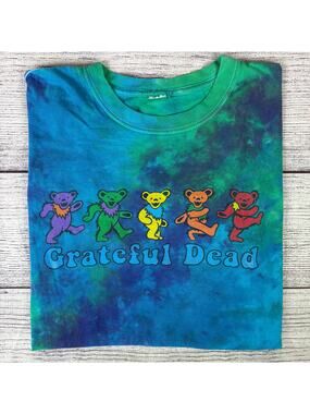 Vintage The Grateful Dead Tie Dye Graphic Band T-shirt
